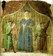 Piero della Francesca madonna del parto oil